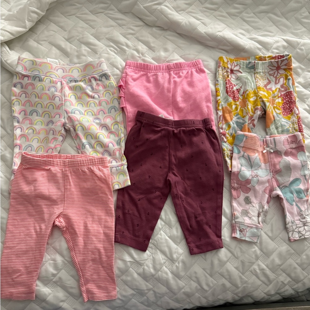 Colorful Baby Leggings Set 6 pieces